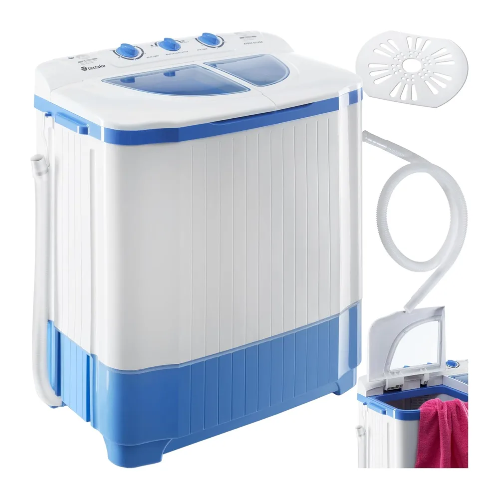 tectake® Mini Lavatrice con Centrifuga Mulifunzione 2 in 1