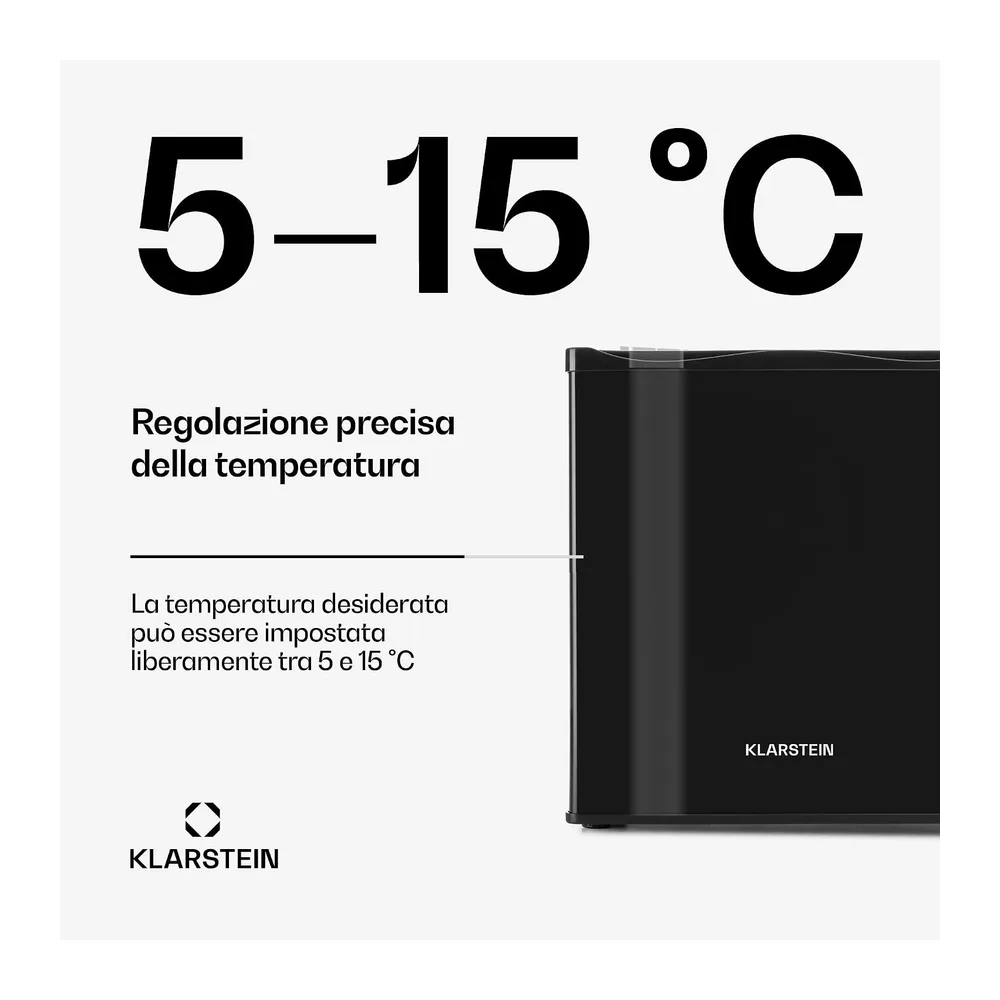 KLARSTEIN Mini Frigo da Camera, Frigo Portatile da Camera, Frigorifero Piccolo da Ufficio, Mini Frigo Bar da — 4