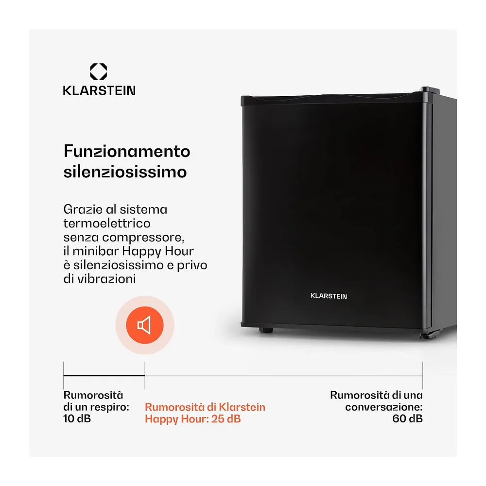 KLARSTEIN Mini Frigo da Camera, Frigo Portatile da Camera, Frigorifero Piccolo da Ufficio, Mini Frigo Bar da — 6