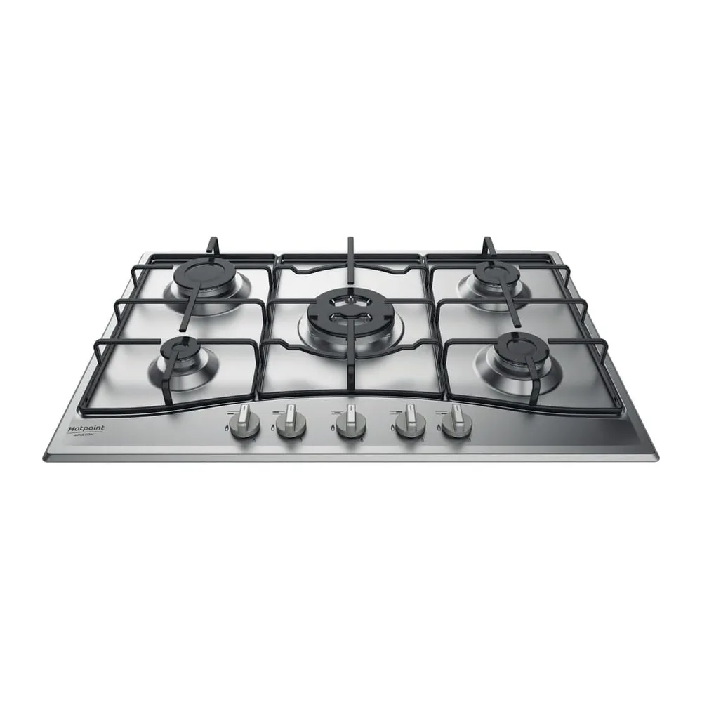 HOTPOINT ARISTON PCN 752 T/IX/HAR - Piano Cottura 5 Fuochi Gas da Incasso, Griglie Intercambiabili Smaltate, — 2