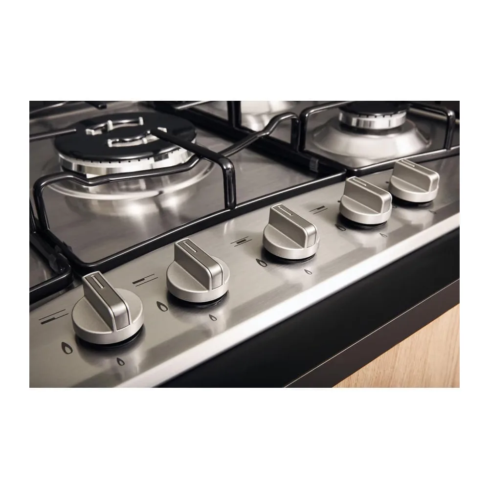 HOTPOINT ARISTON PCN 752 T/IX/HAR - Piano Cottura 5 Fuochi Gas da Incasso, Griglie Intercambiabili Smaltate, — 6