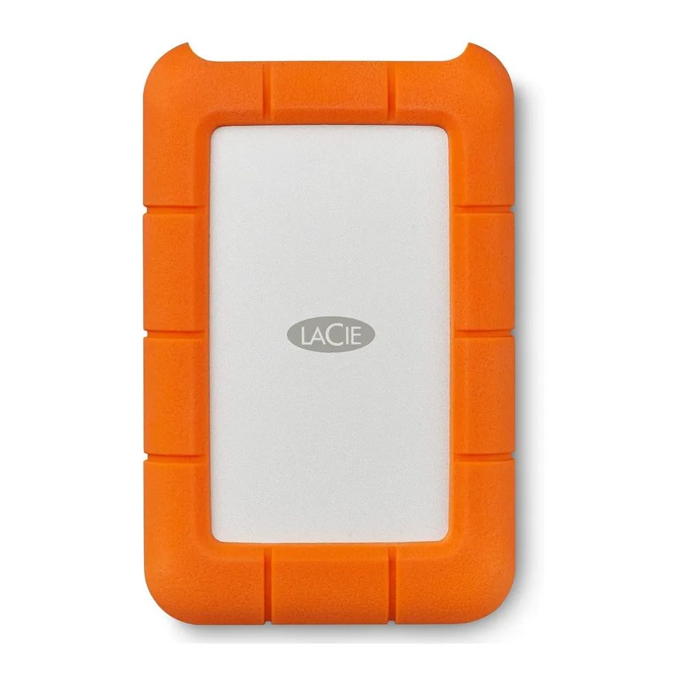 LaCie Rugged USB-C 2TB, Hard disk esterno portatile, Resistente a Cadute, PC Mac iPad & iPhone, Data Rescue