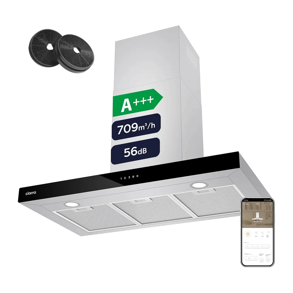 CIARRA CBCS9102 Classe A+++ Cappa Aspirante 90 cm
