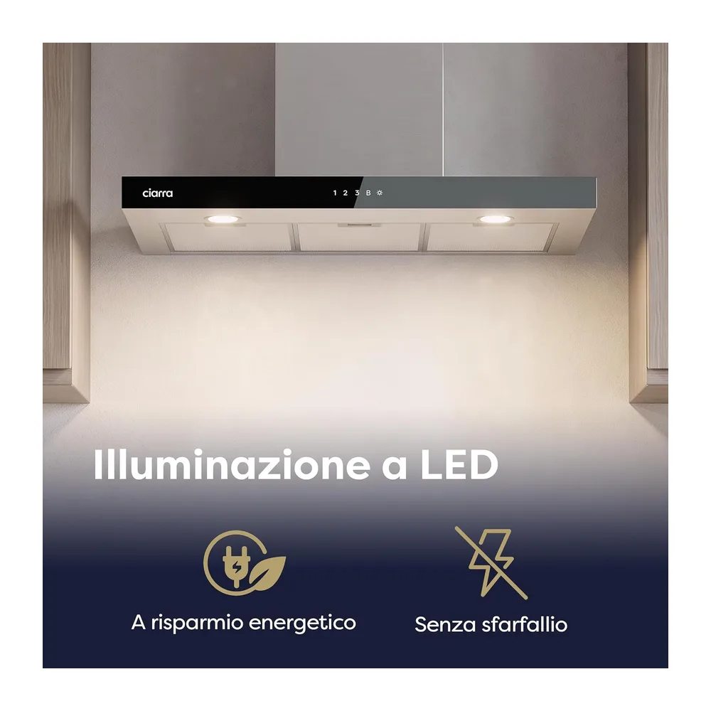 CIARRA CBCS9102 Classe A+++ Cappa Aspirante 90 cm — 3