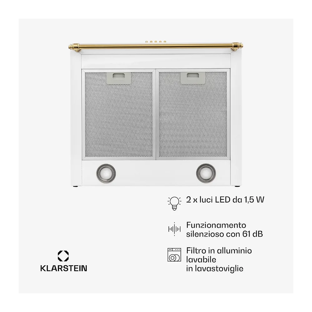 Klarstein Mb - Cappa Aspirante, Cappa Cucina a Parete, Aspirazione e Circolazione d'aria, Cappa con 3 — 6
