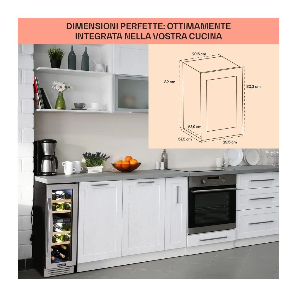 KLARSTEIN Cantinetta Vino Design da Incasso — 5