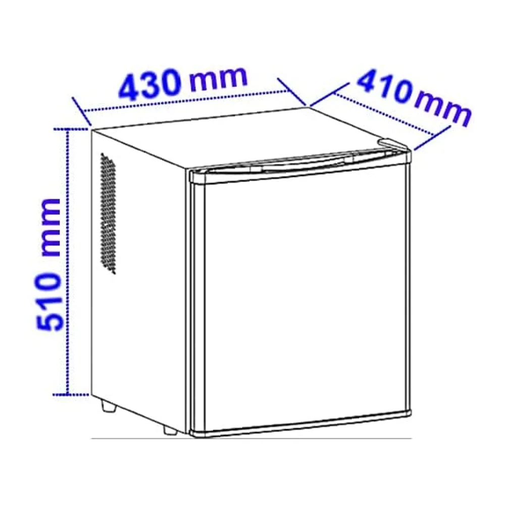 Sirge Mini Frigo Bar NERO SILENZIOSO senza compressore Frigorifero [430(L) x 410(P) x 510 (H) mm] — 3