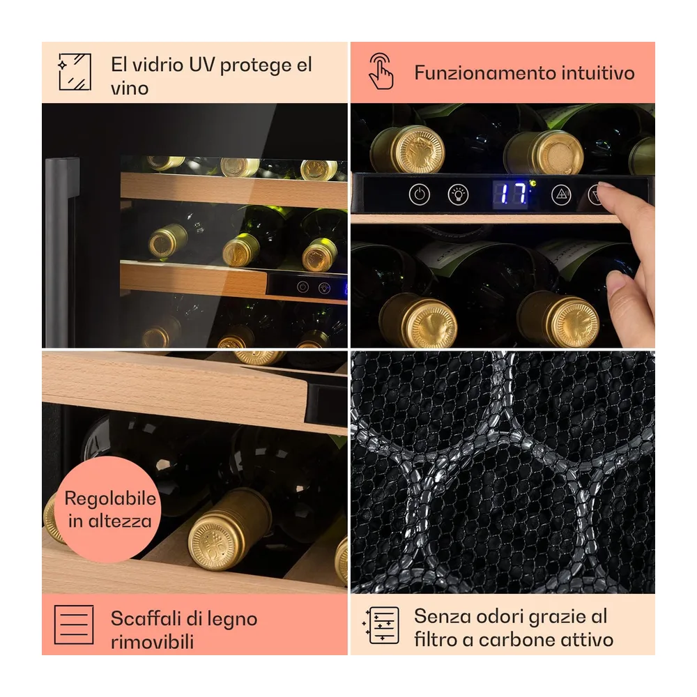 Klarstein Cantinetta Vino Design da Incasso — 5