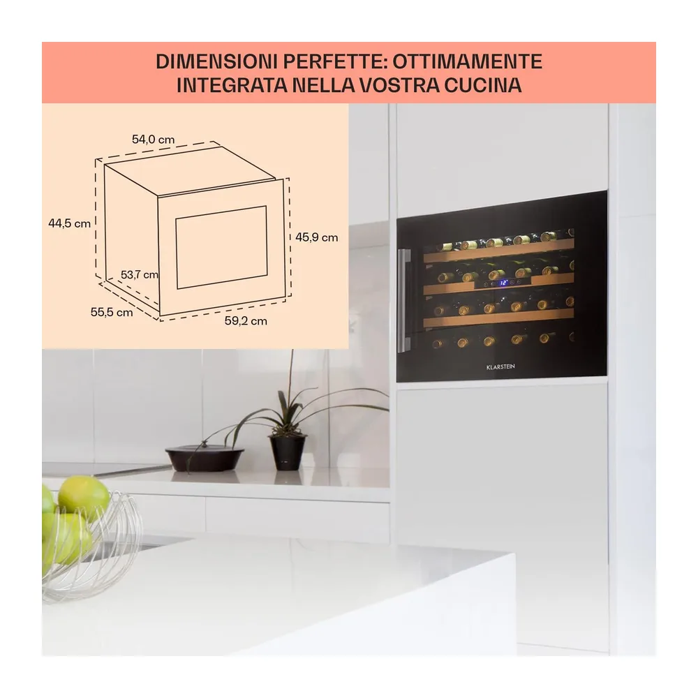 Klarstein Cantinetta Vino Design da Incasso — 6