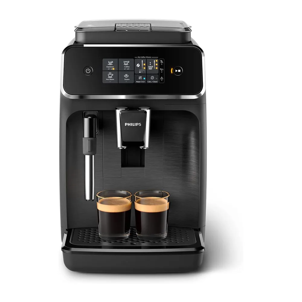 PHILIPS 2200 Macchina Caffè Automatica, 2 bevande, Montalatte [Classe di efficienza energetica A]