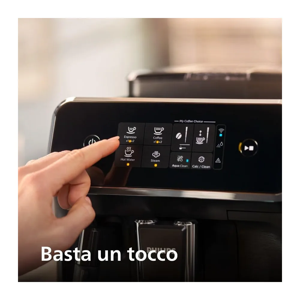PHILIPS 2200 Macchina Caffè Automatica, 2 bevande, Montalatte [Classe di efficienza energetica A] — 3