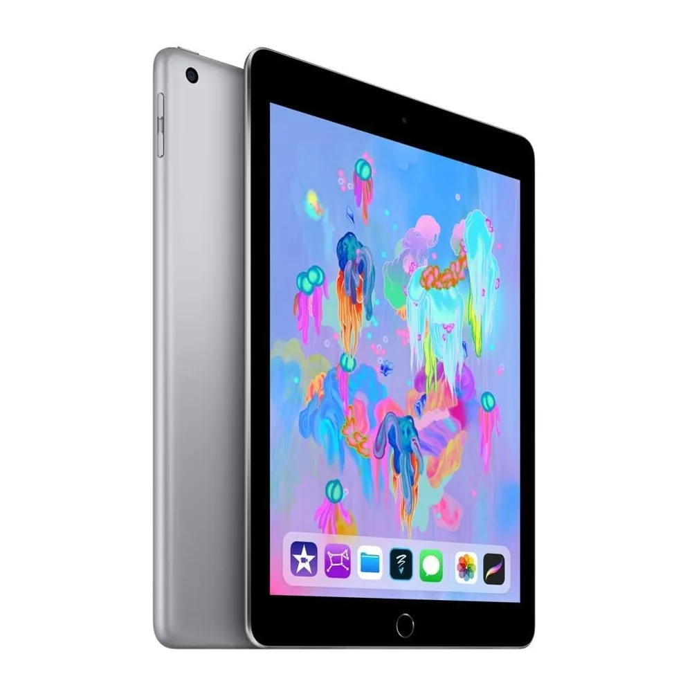 Apple iPad 2018 (9.7 pollici, Wi-Fi, Cellulare, 128GB) - Grigio Siderale (Ricondizionato) — 2