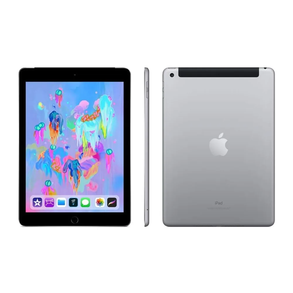 Apple iPad 2018 (9.7 pollici, Wi-Fi, Cellulare, 128GB) - Grigio Siderale (Ricondizionato) — 5