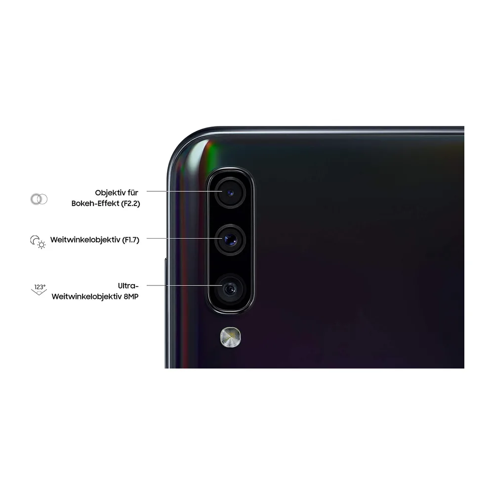 2019 Samsung Galaxy A50 Dual SIM 128GB - Nero (Ricondizionato) — 3