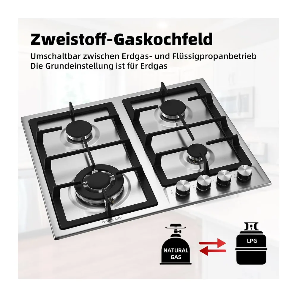 GASLAND GH60SF Piano cottura a gas da incasso — 3