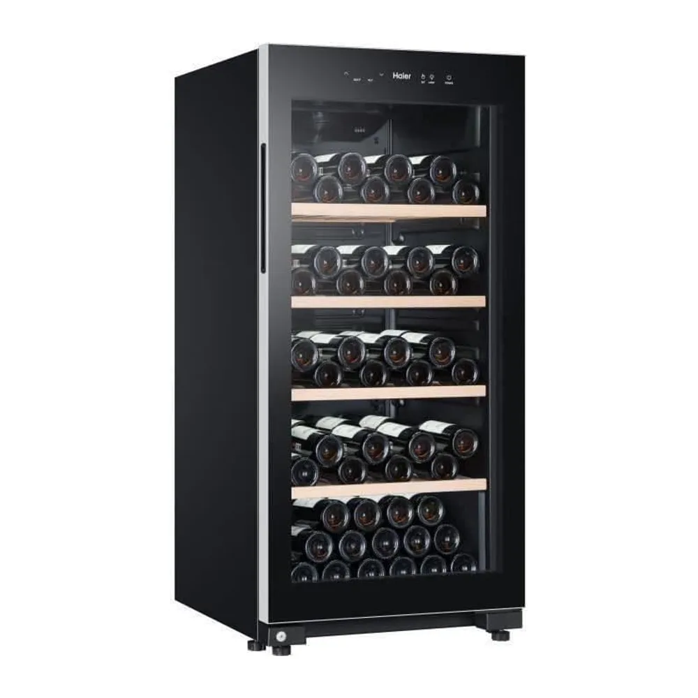 HAIER HWS116GAE - Cave a vin de vieillissement - Pose libre - 116 bouteilles H126.5 x L59,5 cm - Noir [Classe — 4