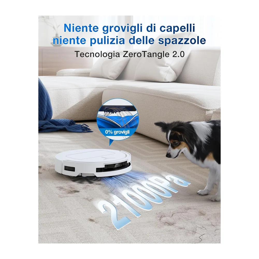 ECOVACS T50 OMNI Gen2 Robot Aspirapolvere Lavapavimenti 21000 Pa — 5