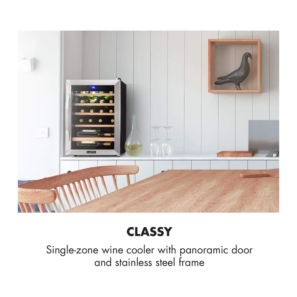 KLARSTEIN Cantinetta Vino, Cantinetta Vino Refrigerata a Zona Singola per Interno/Esterni, Frigo Bar, Cantina — 3