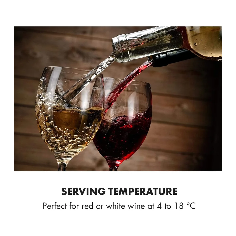 KLARSTEIN Cantinetta Vino, Cantinetta Vino Refrigerata a Zona Singola per Interno/Esterni, Frigo Bar, Cantina — 4