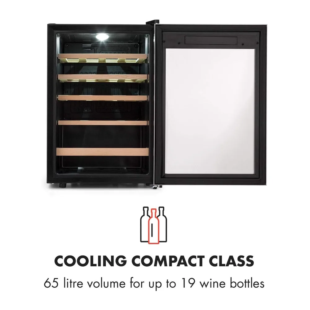 KLARSTEIN Cantinetta Vino, Cantinetta Vino Refrigerata a Zona Singola per Interno/Esterni, Frigo Bar, Cantina — 5