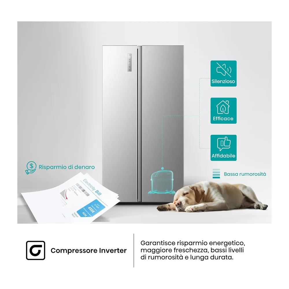 Hisense MS91558EI Frigorifero Side by Side — 6