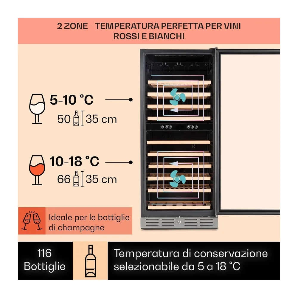 KLARSTEIN Cantinetta Vino Design da Incasso — 3