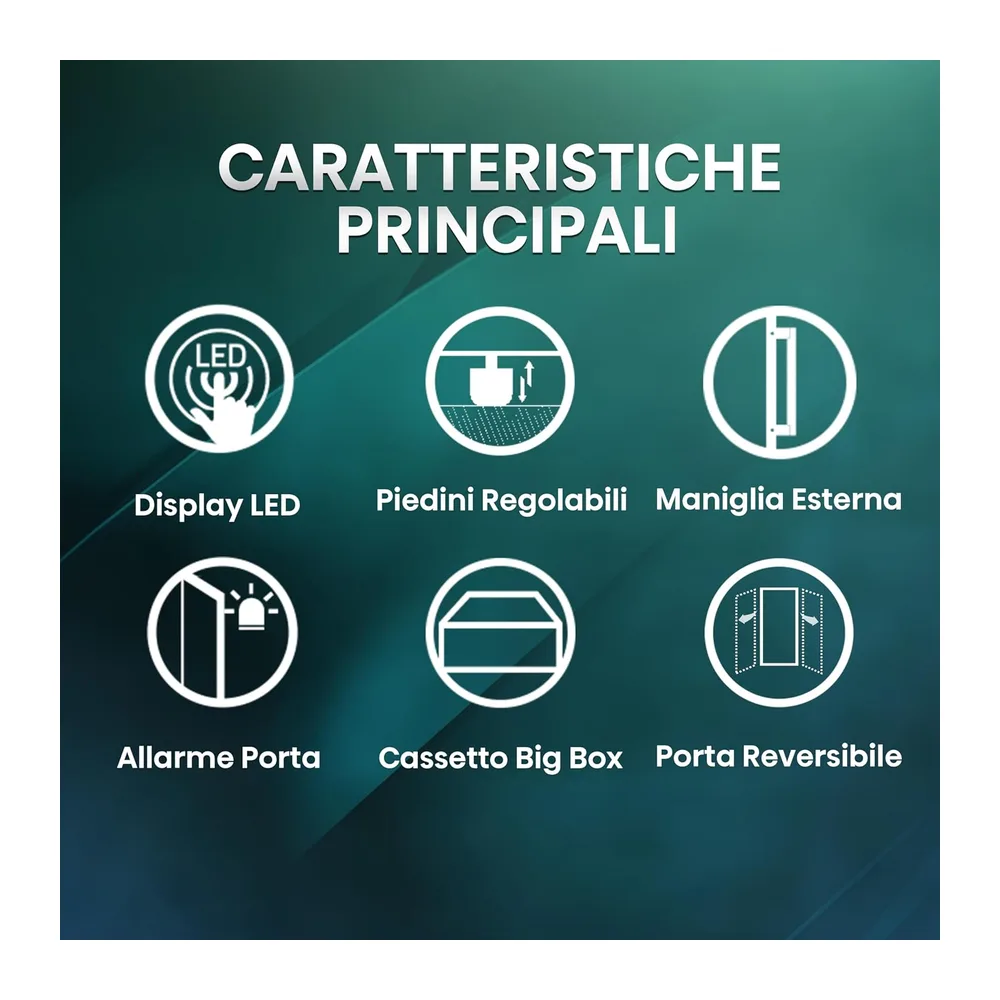 Congelatore Verticale Hisense FV191N4AW2 Capacità 155 Litri Classe Energetica E [Classe di efficienza — 3
