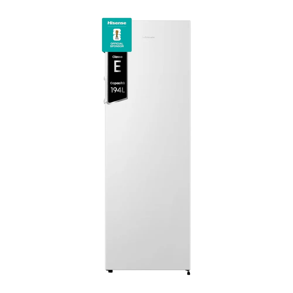 Hisense FV245N4AW2 Freezer Verticale, Total No Frost, 194 L, Bianco, Porte reversibili [Classe di efficienza