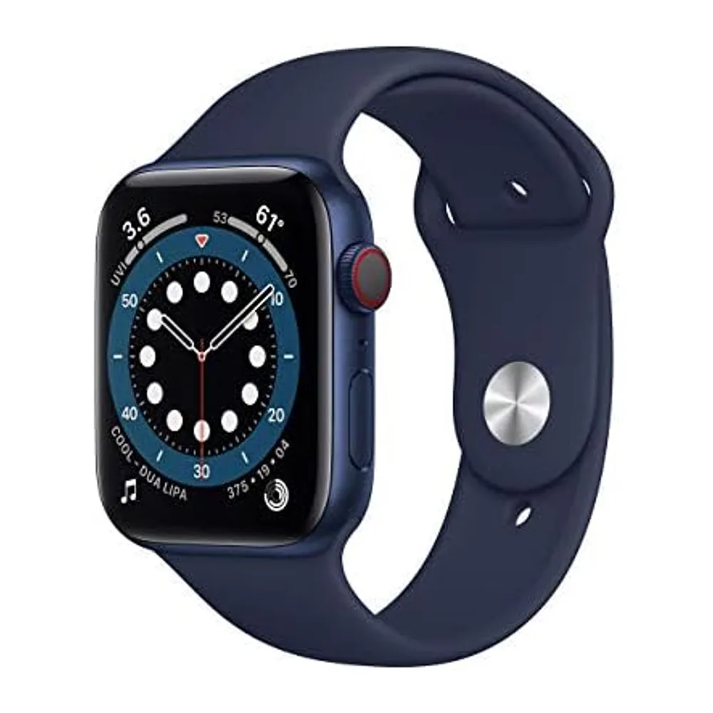 Apple Watch Series 6 (GPS + Cellulare, 44MM) Cassa in Alluminio Blu con Cinturino Sport Blu Scuro — 4