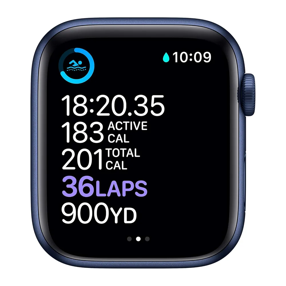 Apple Watch Series 6 (GPS + Cellulare, 44MM) Cassa in Alluminio Blu con Cinturino Sport Blu Scuro — 3