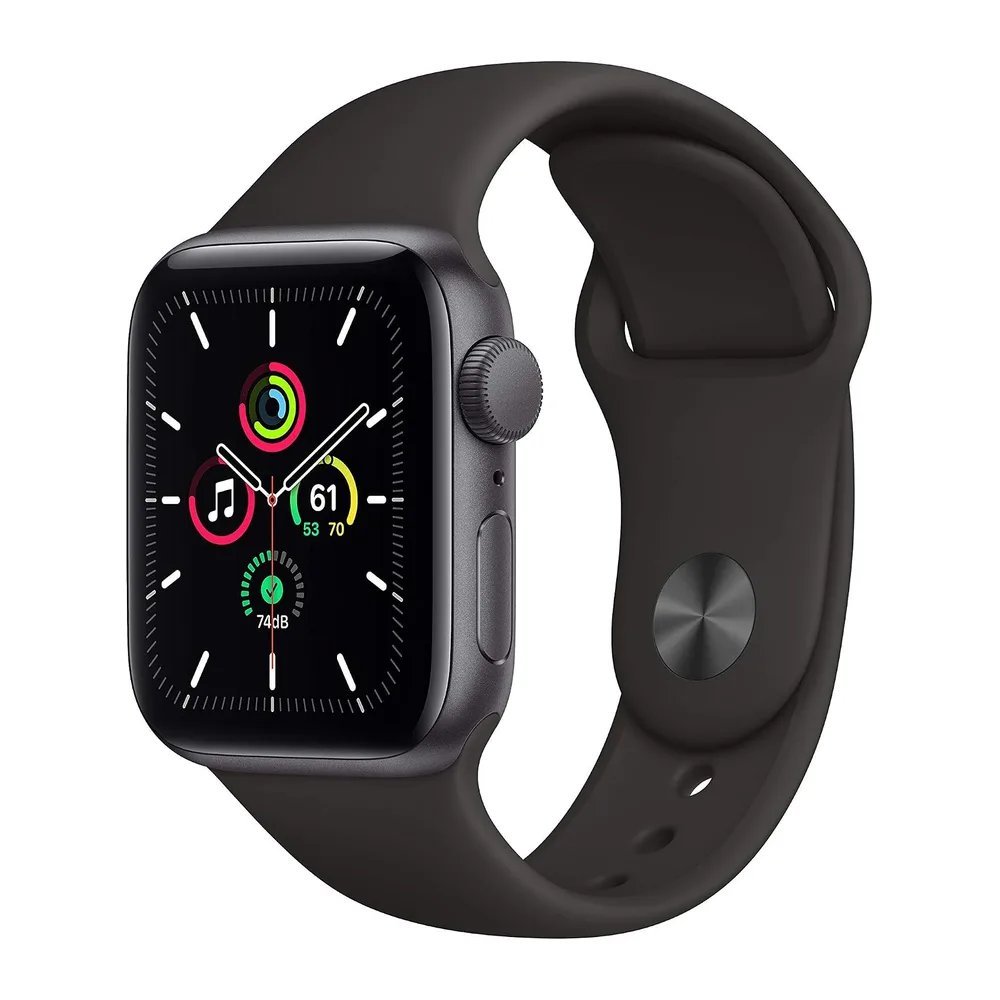 Apple Watch SE (GPS, 40MM) - Case Grigio Siderale in Alluminio con Cinturino Sport Nero (Ricondizionato)