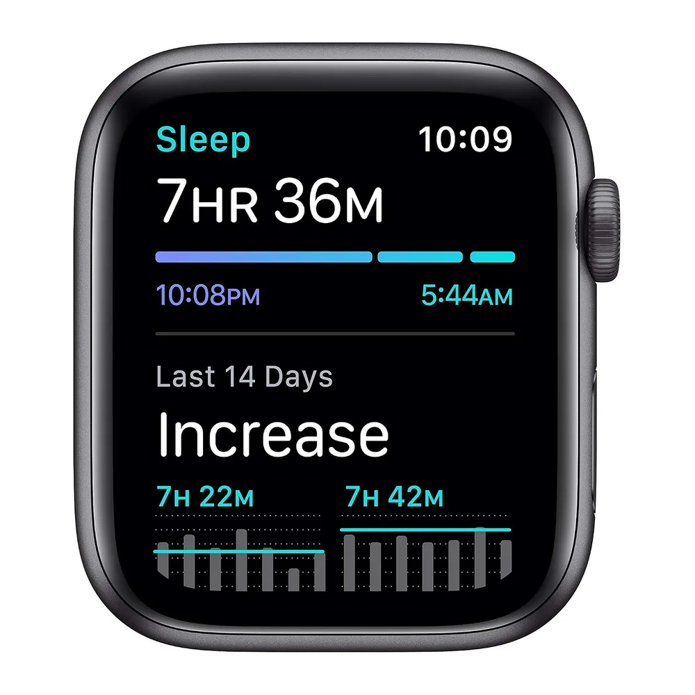 Apple Watch SE (GPS, 44MM) - Case Grigio Siderale in Alluminio con Cinturino Sport Nero (Ricondizionato) — 4
