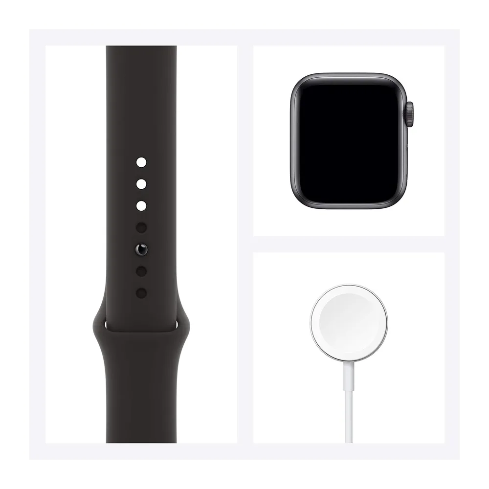 Apple Watch SE 2020 (GPS + Cellulare, 40MM) Cassa in Alluminio Grigio Siderale con Cinturino Sport Nero — 6