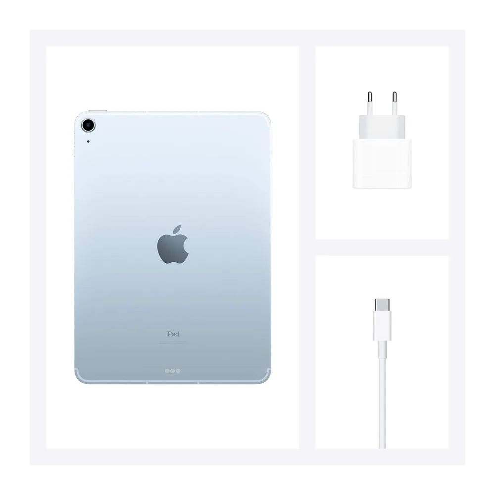 Apple iPad Air (4ª Generazione, 10.9-pollici, 2020), 256GB, Wi-Fi + Cellular, Blu Cielo (Ricondizionato) — 6