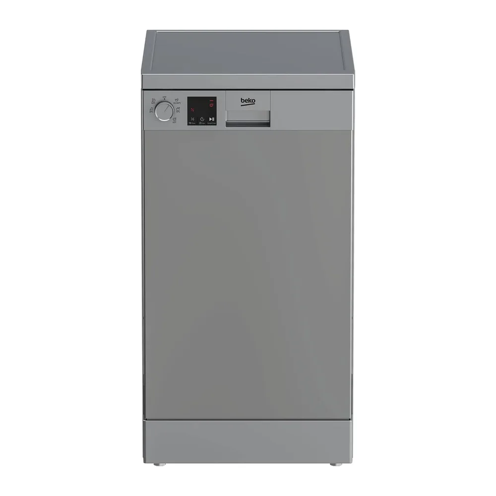 Beko DVS05024S, Lavastoviglie Slim, Argento, 44.8 x 60 x 85 cm [Classe di efficienza energetica E] — 2