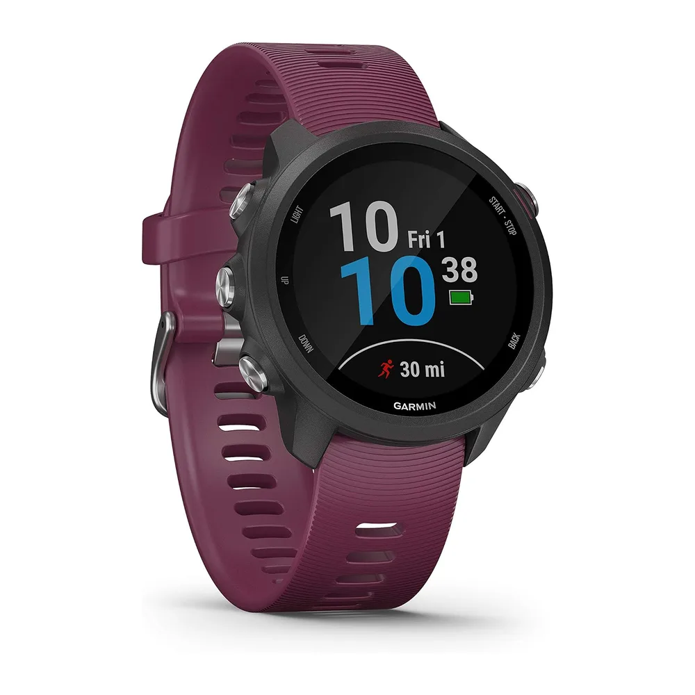 Garmin Forerunner 245, Orologio Smart GPS Multisport, Black/Merlot (Ricondizionato)