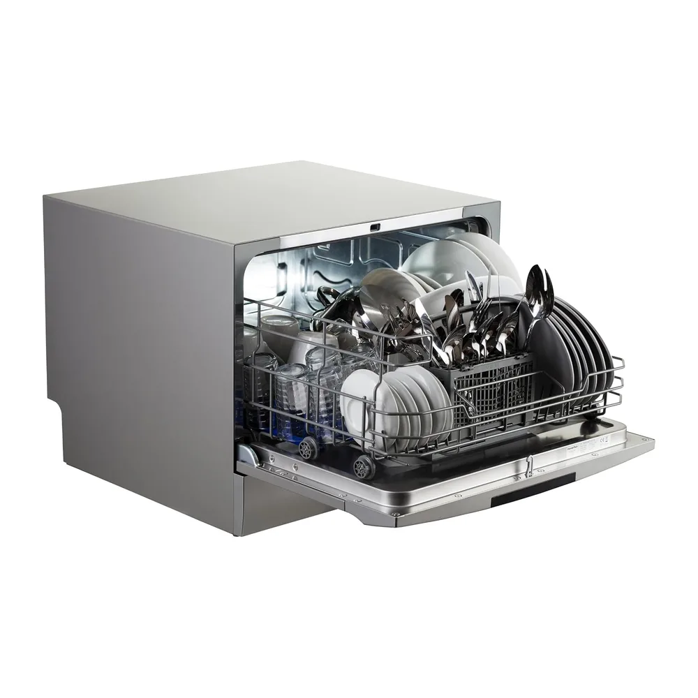 PremierTech Mini Lavastoviglie Compatta 6 Coperti da Tavolo Silver PTLS6S [Classe di efficienza energetica F] — 2