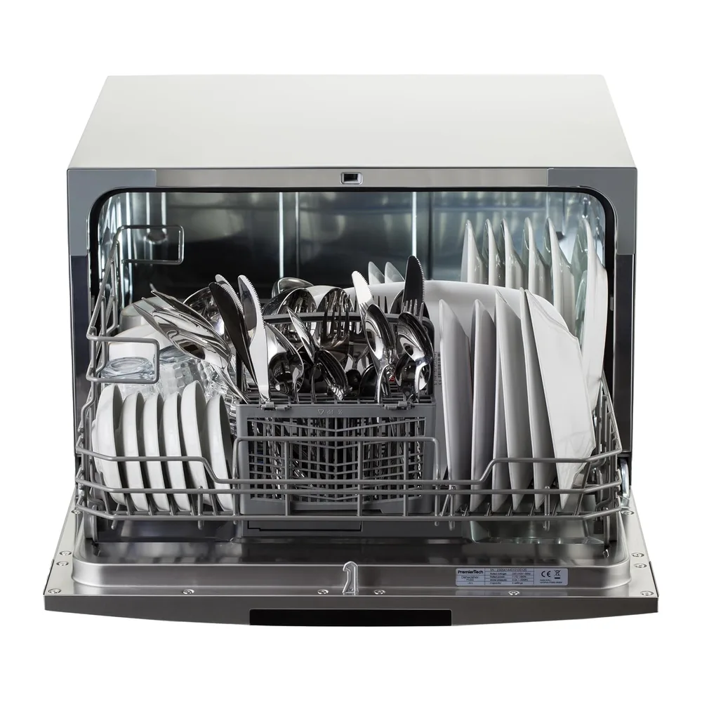 PremierTech Mini Lavastoviglie Compatta 6 Coperti da Tavolo Silver PTLS6S [Classe di efficienza energetica F] — 5