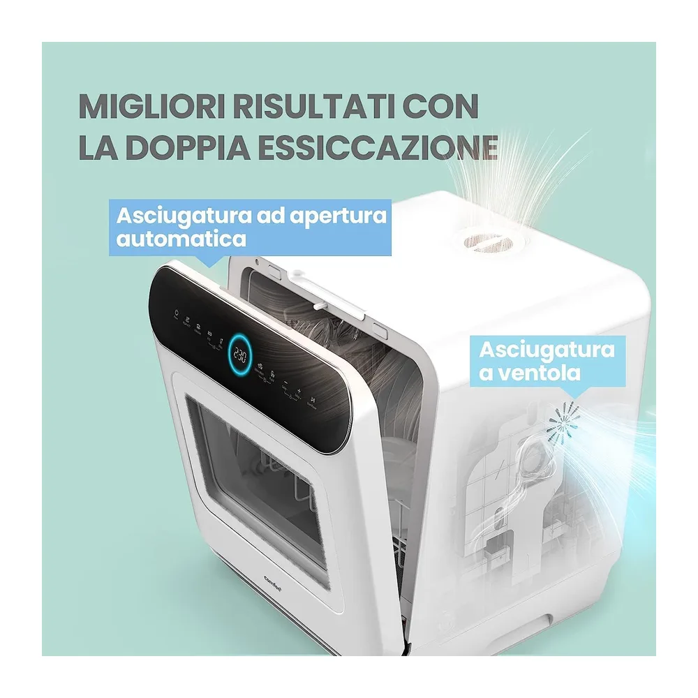 COMFEE' Mfd42S110W-It Lavastoviglie A Libera Installazione Con 3 Coperti — 5