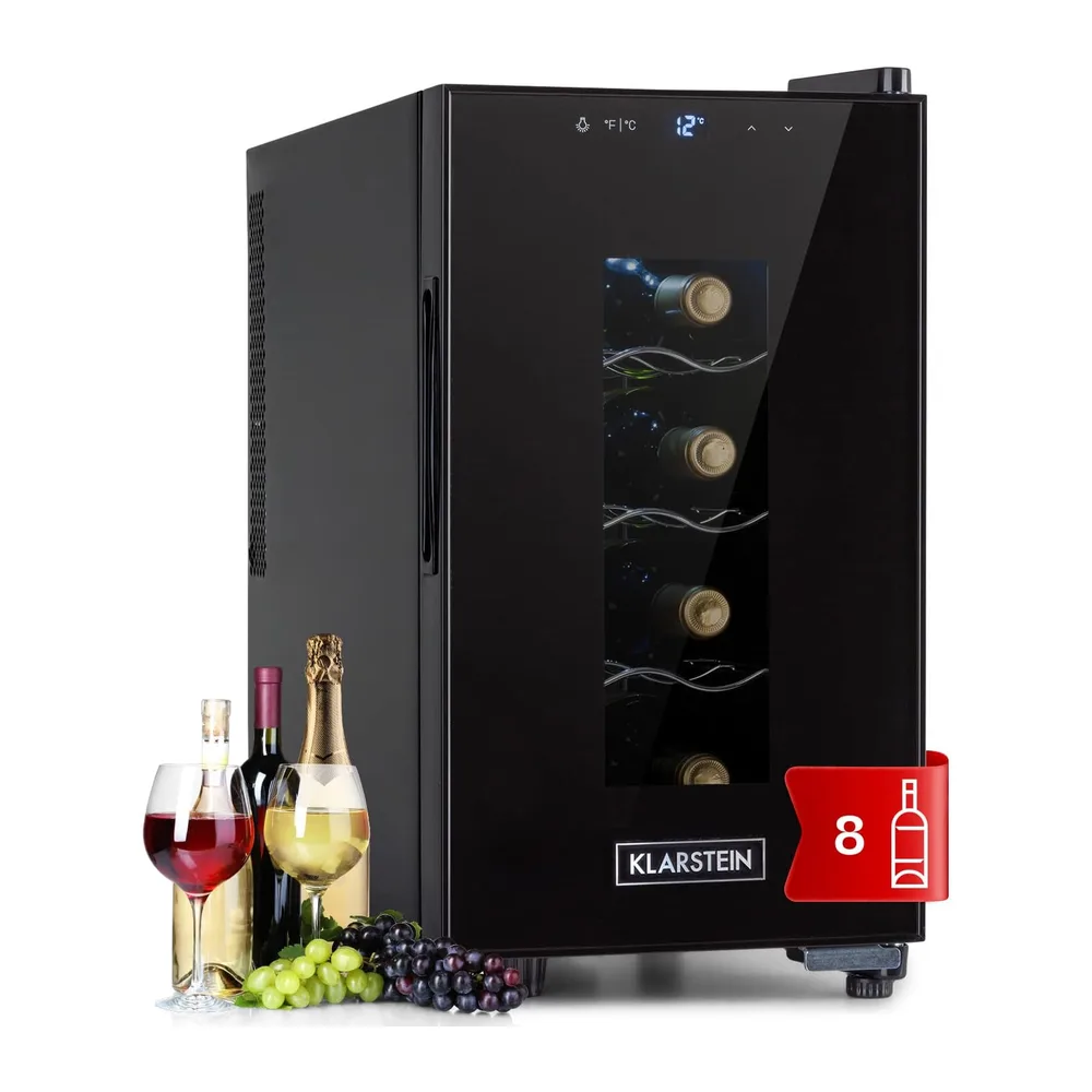 KLARSTEIN Cantinetta Vino, Cantinetta Vino Refrigerata a Zona Singola per Interno/Esterni, Frigo Bar, Cantina