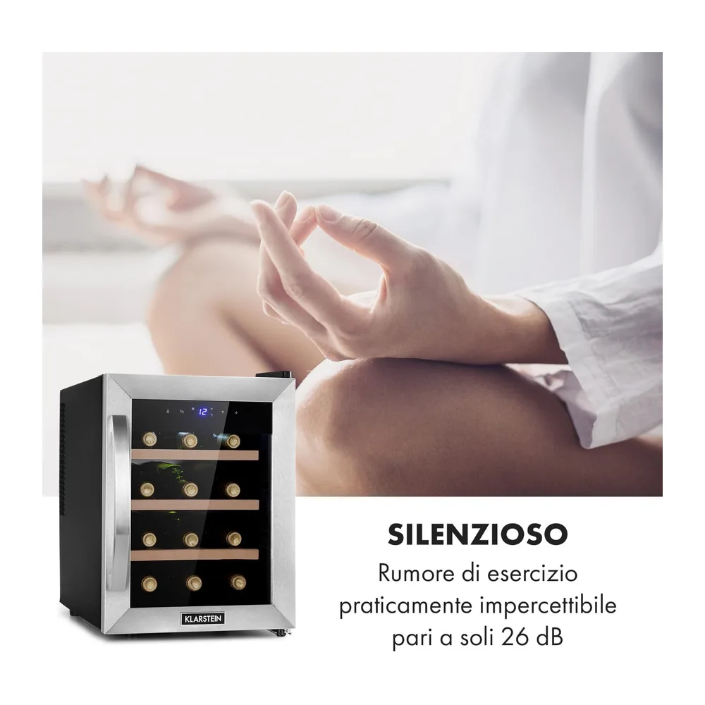 KLARSTEIN Cantinetta Vino, Cantinetta Vino Refrigerata a Zona Singola per Interno/Esterni, Frigo Bar, Cantina — 5