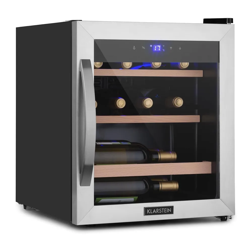 Klarstein Cantinetta Vino, Cantinetta Vino Refrigerata a Zona Singola per Interno/Esterni, Frigo Bar, Cantina