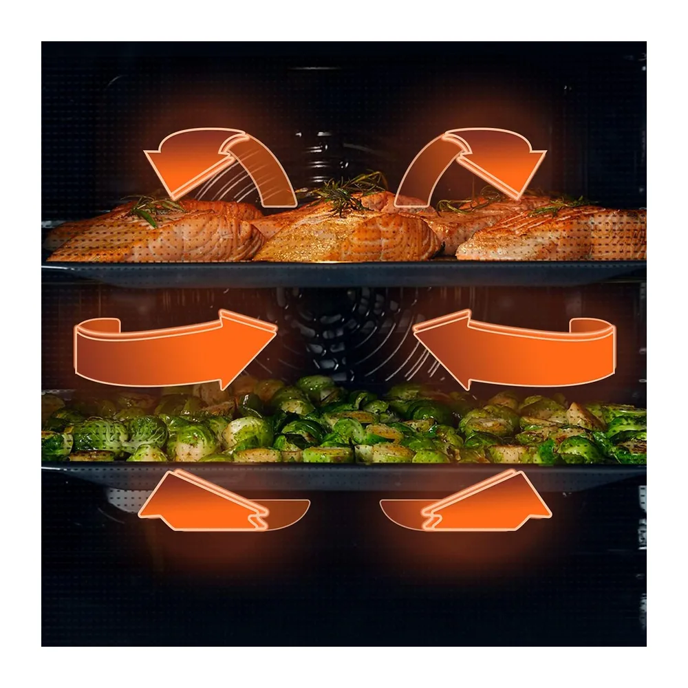 Hisense BI62216AX - Forno da Incasso Multifunzione 77 L, Termoventilato, 11 Funzioni di Cottura, Pizza 300°C, — 6