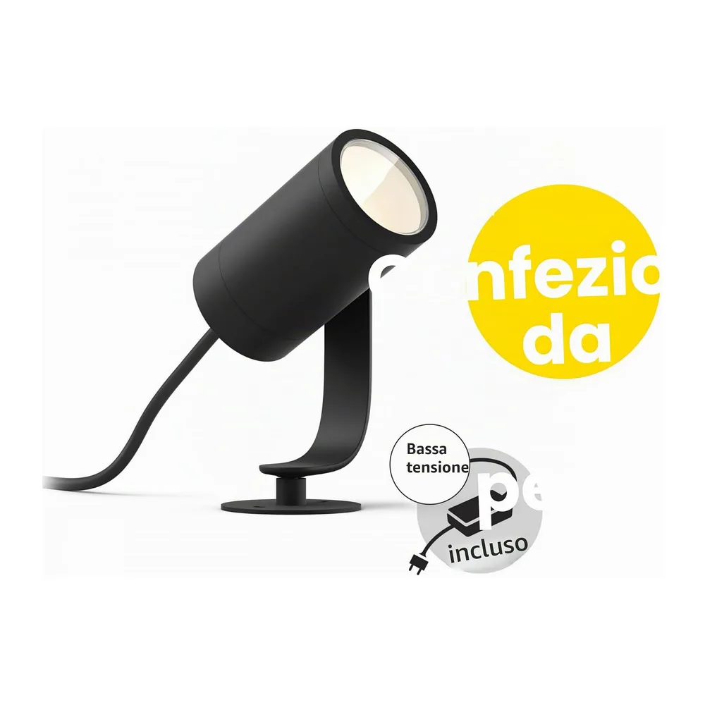 Philips Hue Lily Set base con 4 faretti da giardino (Antracite) — 2