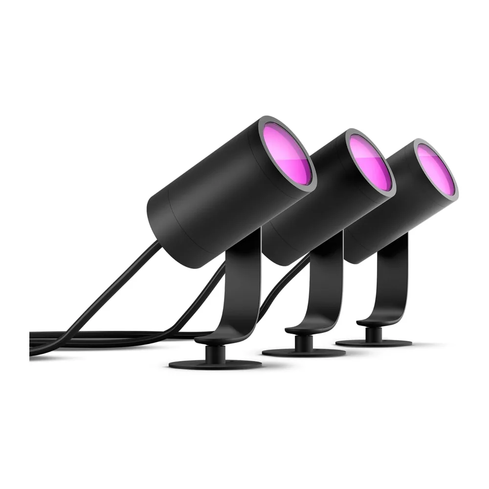 Philips Hue Lily Set base con 4 faretti da giardino (Antracite) — 4