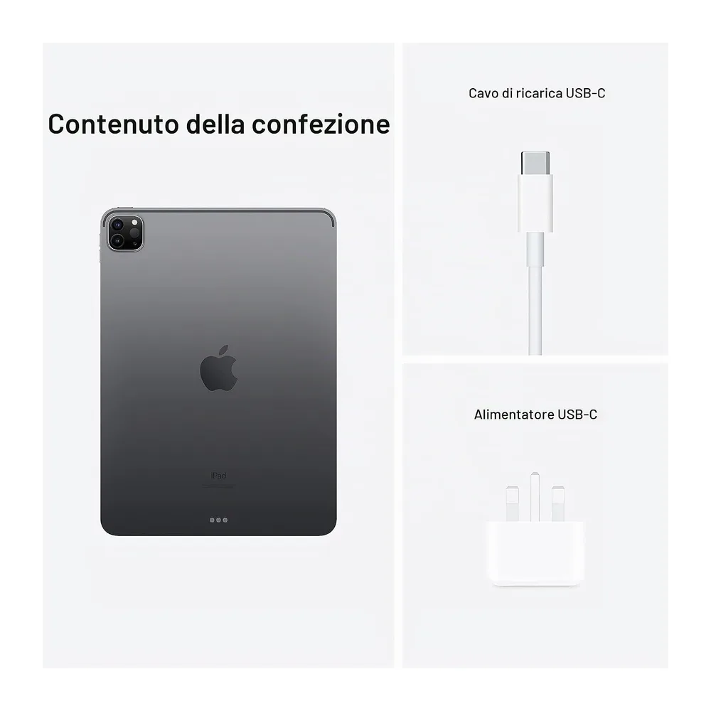 Apple iPad Pro (3ª Generazione, 11-pollici, 2021), 256GB, Wi-Fi, Grigio Siderale (Ricondizionato) — 6