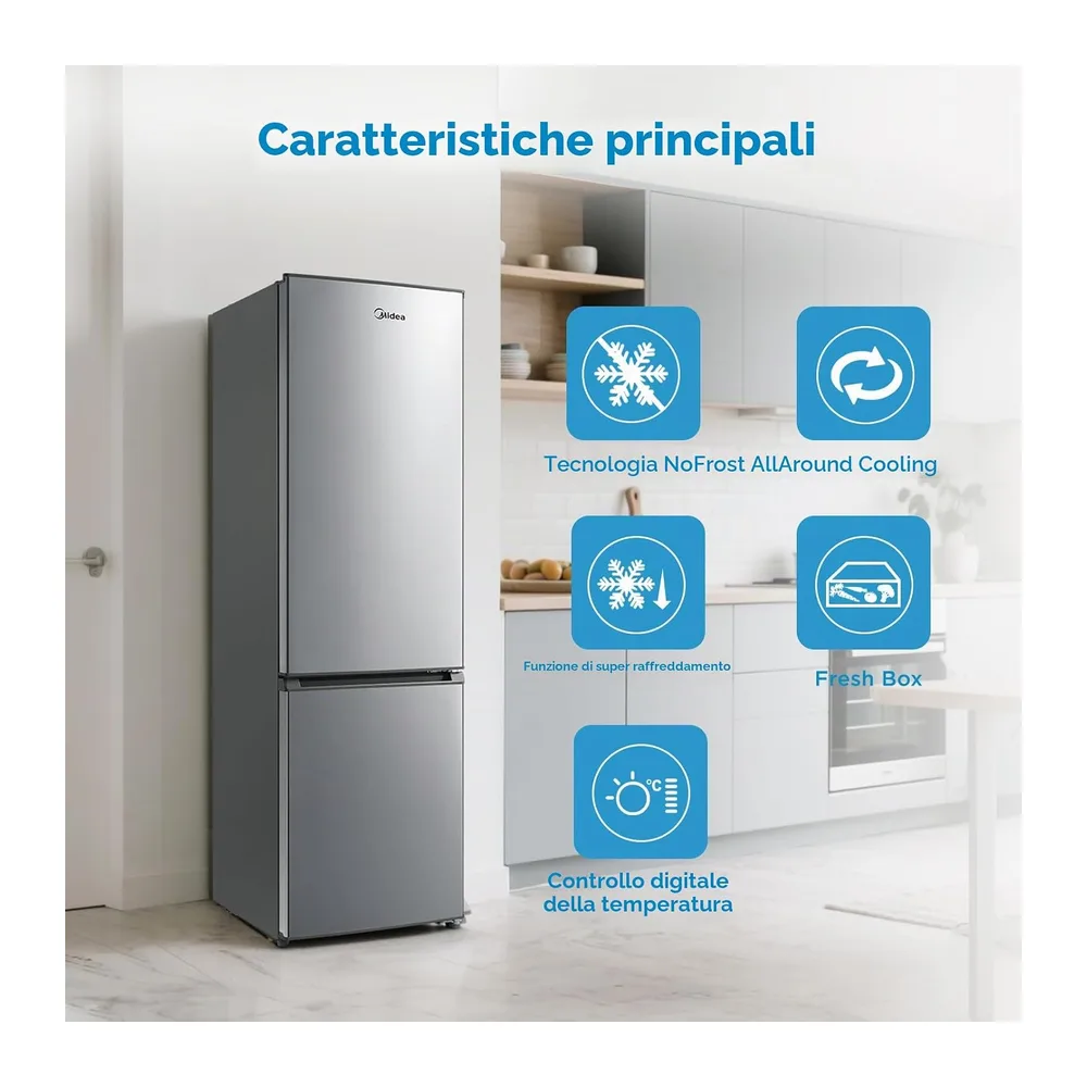Midea MERB276FGE02A 270L Frigorifero Combinato — 4