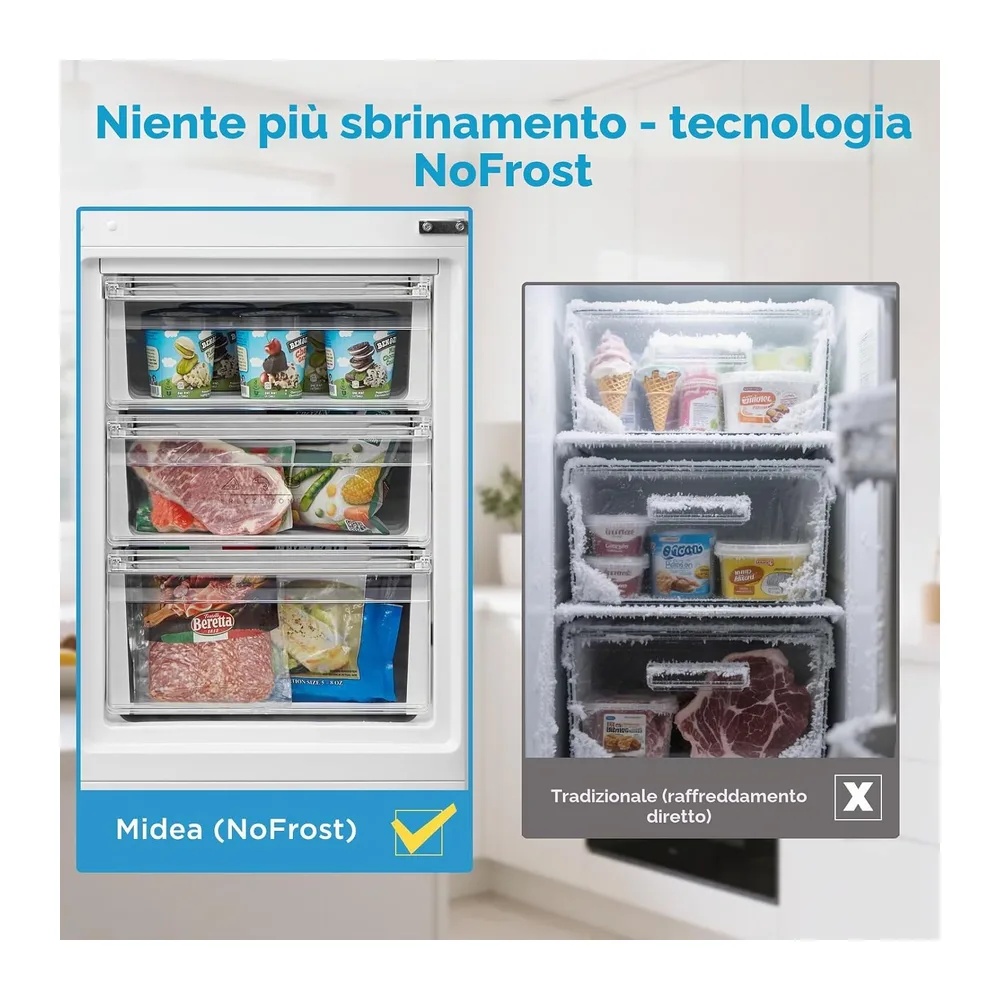 Midea MERB276FGE02A 270L Frigorifero Combinato — 5