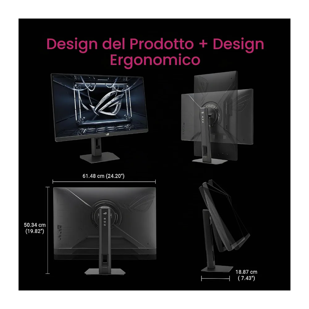 ASUS ROG STRIX XG27ACSR, Monitor Gaming da 27" HDR Fast IPS, Nero [Classe di efficienza energetica F] — 6