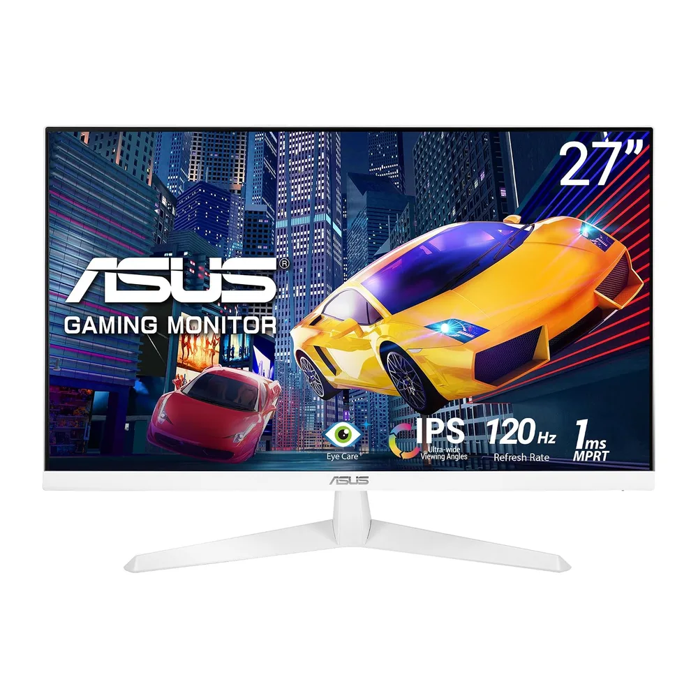 ASUS VY279HGR-W, Monitor Gaming Eye Care da 27" FHD IPS (1920x1080), Bianco [Classe di efficienza energetica